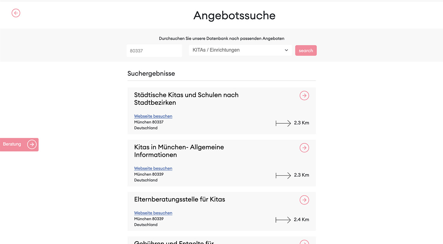 Angebotssuche